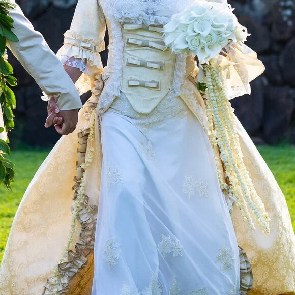 Burleska Marie Antoinette Costume Medieval Victorian lolita Wedding dress - Picture 8 of 16